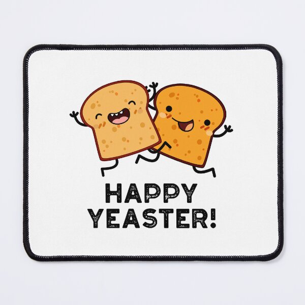 Item preview, Happy Yeaster Funny Bread Puns (White BG) designed and sold by punnybone.