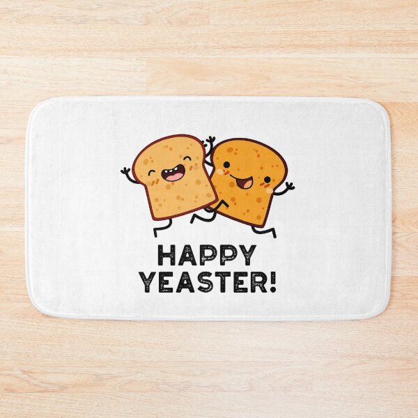 Item preview, Happy Yeaster Funny Bread Puns (White BG) designed and sold by punnybone.
