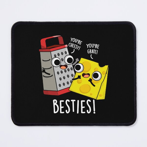 Item preview, Besties Funny Cheese Grater Puns (Dark BG) designed and sold by punnybone.