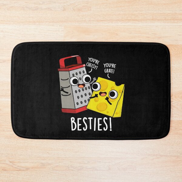 Item preview, Besties Funny Cheese Grater Puns (Dark BG) designed and sold by punnybone.