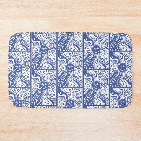 Item preview, Sun Print - Dark Blue Background designed and sold by Helen McCartney Designs.