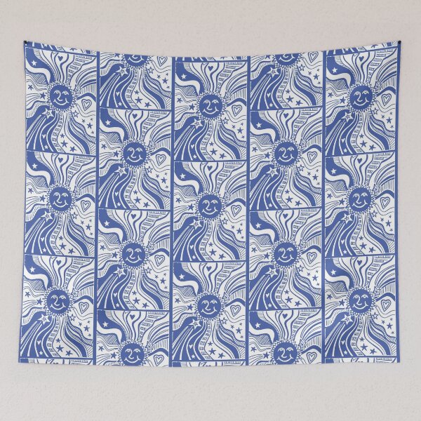 Item preview, Sun Print - Dark Blue Background designed and sold by Helen McCartney Designs.