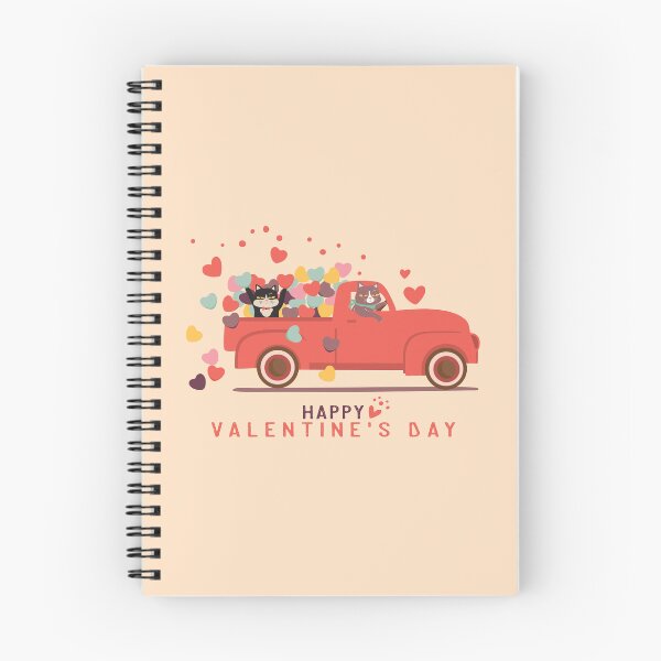 Item preview, Happy Valentine's Day - Hearts Truck - Cat Lover designed and sold by LazyCaat.