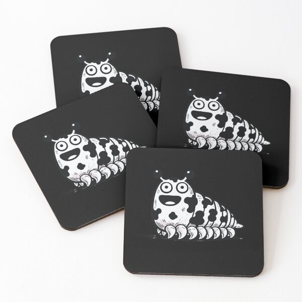 Item preview, Dairy Cow Isopod Black Happy Bug designed and sold by Joyful-Park.