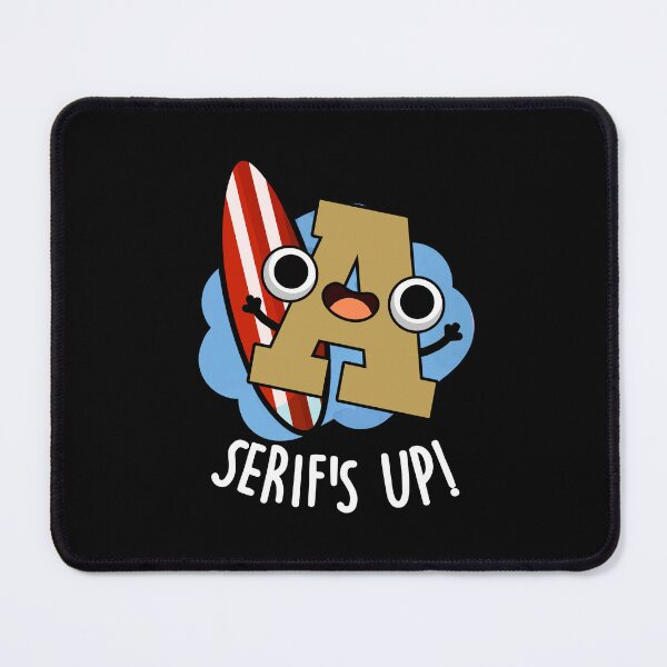 Item preview, Serifs Up Funny Font Type Puns (Dark BG) designed and sold by punnybone.
