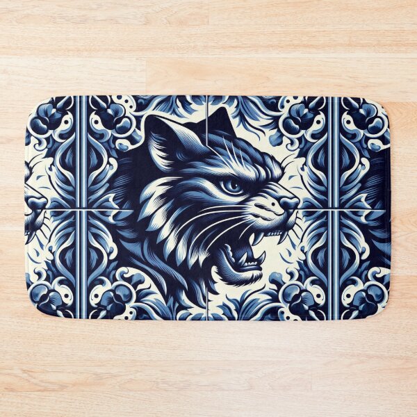 Item preview, Vintage Dutch Tile: The Yelling Cat designed and sold by ArtNook777.