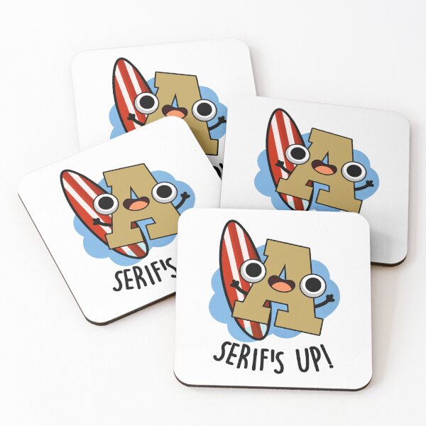 Item preview, Serifs Up Funny Font Type Puns designed and sold by punnybone.