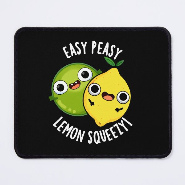 Item preview, Easy Peasy Lemon Squeezy Funny Fruit Puns (Dark BG) designed and sold by punnybone.
