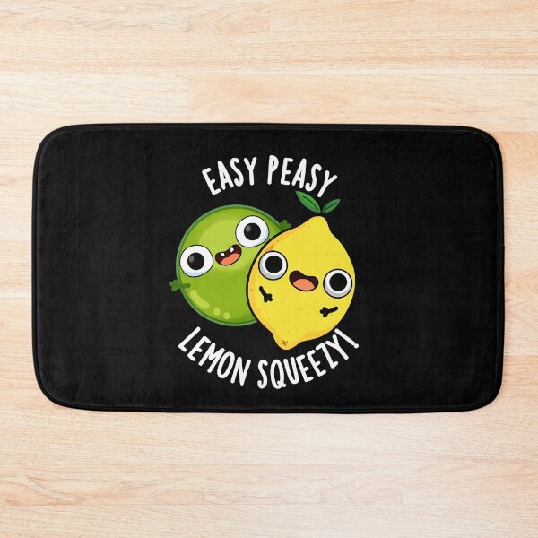 Item preview, Easy Peasy Lemon Squeezy Funny Fruit Puns (Dark BG) designed and sold by punnybone.