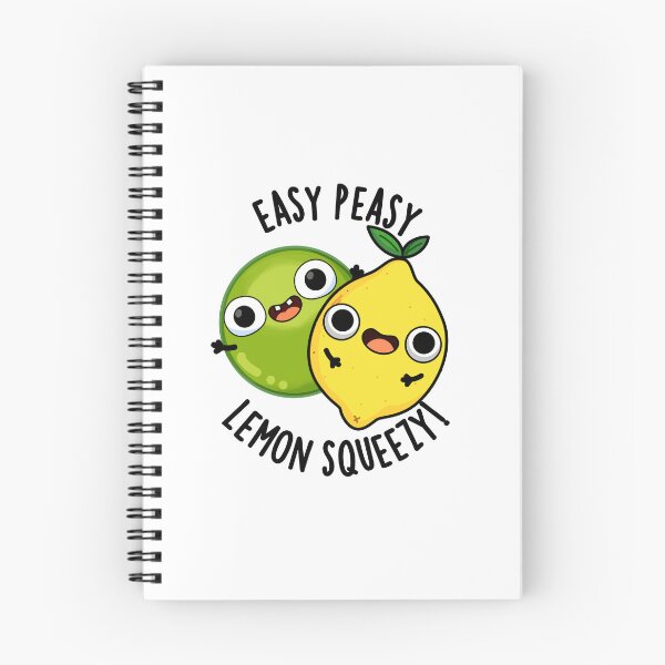 Item preview, Easy Peasy Lemon Squeezy Funny Fruit Puns designed and sold by punnybone.