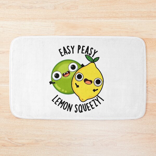 Item preview, Easy Peasy Lemon Squeezy Funny Fruit Puns designed and sold by punnybone.