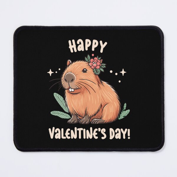 Item preview, Sending Capybara Love: Happy Valentines Day designed and sold by EmeraldeaArt.