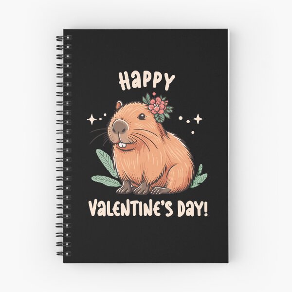Item preview, Sending Capybara Love: Happy Valentines Day designed and sold by EmeraldeaArt.