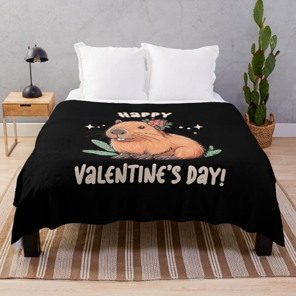 Item preview, Sending Capybara Love: Happy Valentines Day designed and sold by EmeraldeaArt.