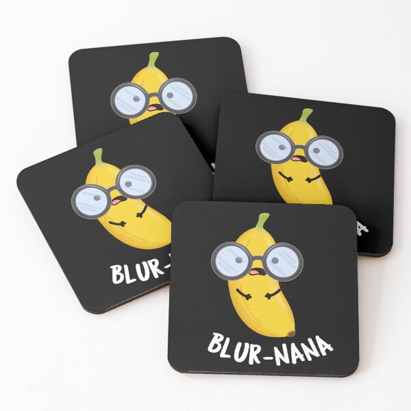 Item preview, Blur-nana Funny Banana Puns  (Dark BG) designed and sold by punnybone.