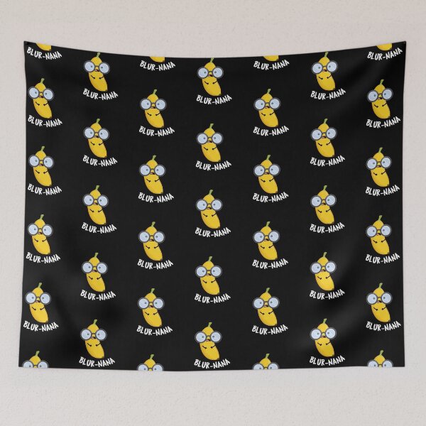 Item preview, Blur-nana Funny Banana Puns  (Dark BG) designed and sold by punnybone.