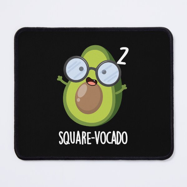 Item preview, Square-vocado Funny Avocado Puns (Dark BG) designed and sold by punnybone.