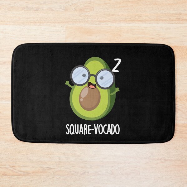Item preview, Square-vocado Funny Avocado Puns (Dark BG) designed and sold by punnybone.