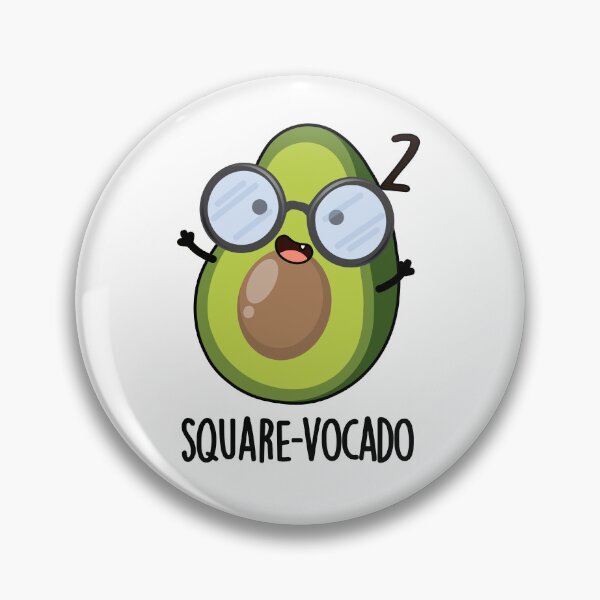 Item preview, Square-vocado Funny Avocado Puns  designed and sold by punnybone.