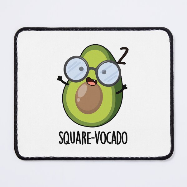 Item preview, Square-vocado Funny Avocado Puns designed and sold by punnybone.