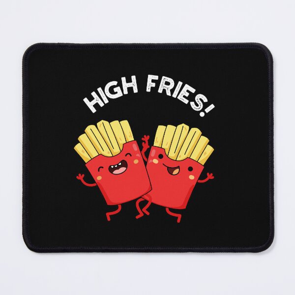 Item preview, High Fries Funny Friend Puns (Dark BG) designed and sold by punnybone.