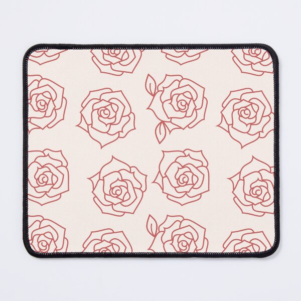Item preview, pink line drawing roses designed and sold by dottiedigitals.