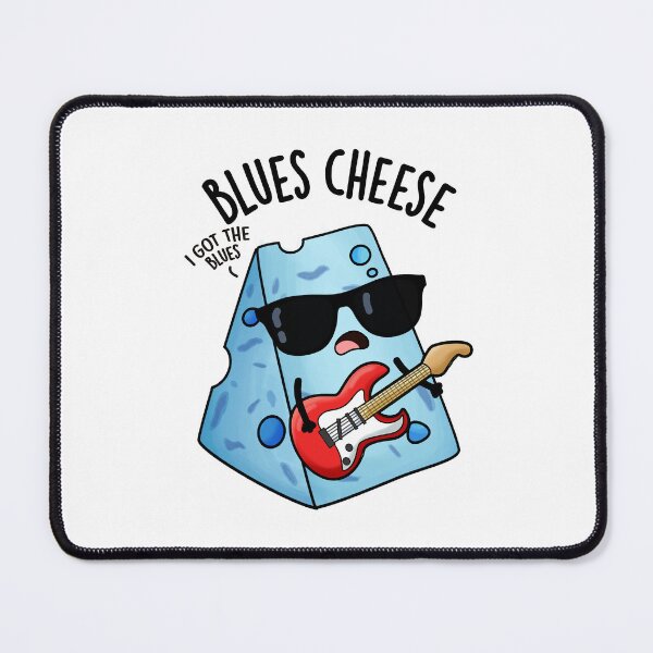 Item preview, Blues Cheese Funny Food Puns designed and sold by punnybone.