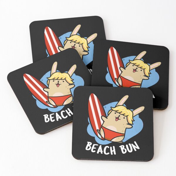 Item preview, Beach Bun Funny Bunny Puns (Dark BG) designed and sold by punnybone.