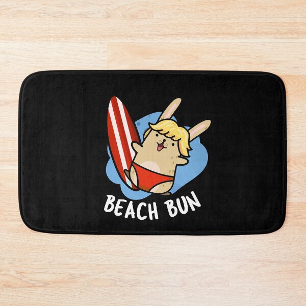 Item preview, Beach Bun Funny Bunny Puns (Dark BG) designed and sold by punnybone.