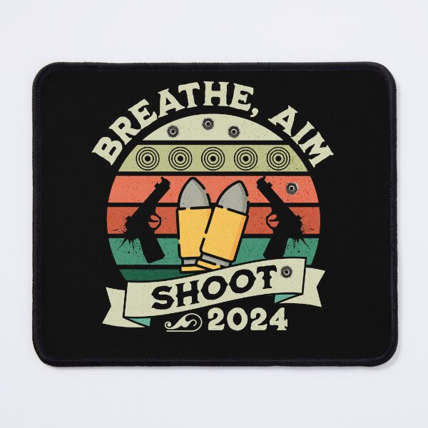 Item preview, pistol shooting, shooting range retro guns and firearms, gun lover gift, shooting,  designed and sold by Dahlann.