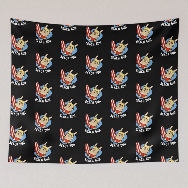 Item preview, Beach Bun Funny Bunny Puns (Dark BG) designed and sold by punnybone.