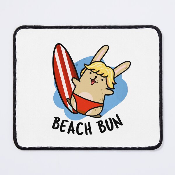 Item preview, Beach Bun Funny Bunny Puns designed and sold by punnybone.
