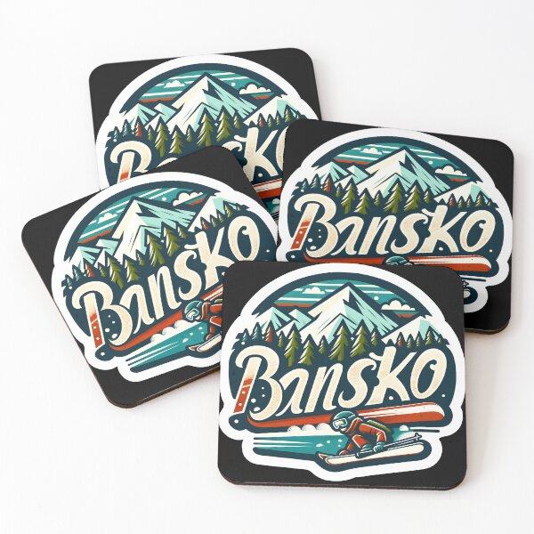 Item preview, Bansko Ski Resort Art Funny Gifts designed and sold by BadhbhArt.