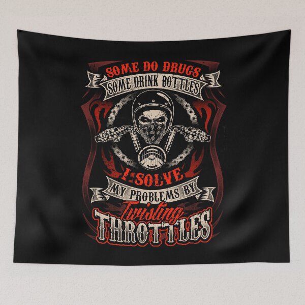 Item preview, Motorcycle Biker Lifestyle Asphalt Problem Solution designed and sold by anziehend.