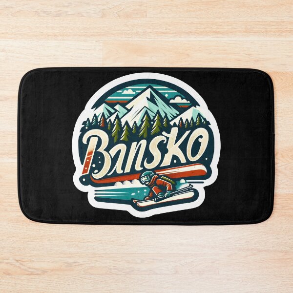 Item preview, Bansko Ski Resort Art Funny Gifts designed and sold by BadhbhArt.