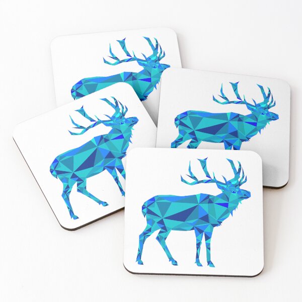 Item preview, Blue Geometric Elk designed and sold by Esskay Designs.