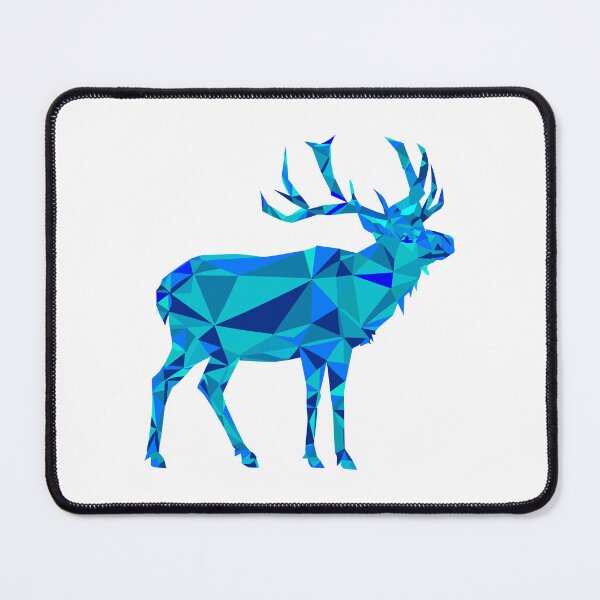 Item preview, Blue Geometric Elk designed and sold by Esskay Designs.