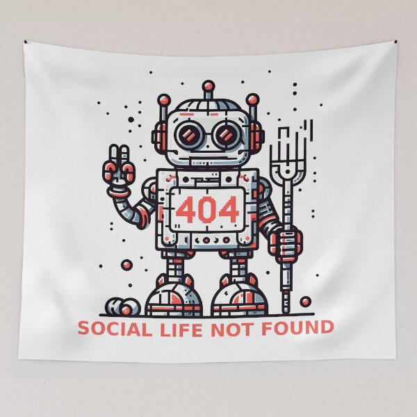 Item preview, 404: Social Life Not Found designed and sold by Dungeon-Depot.