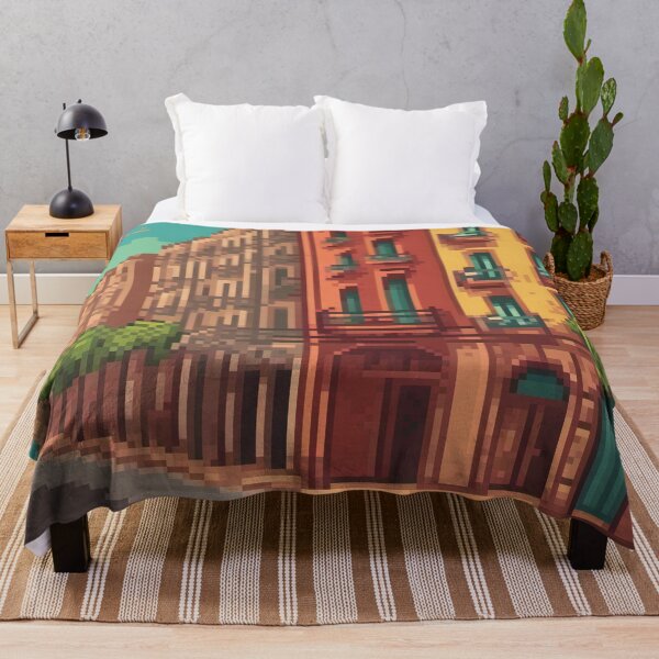 Item preview, Barcelona, Spain - Pixel Art designed and sold by Pixelartshirt.