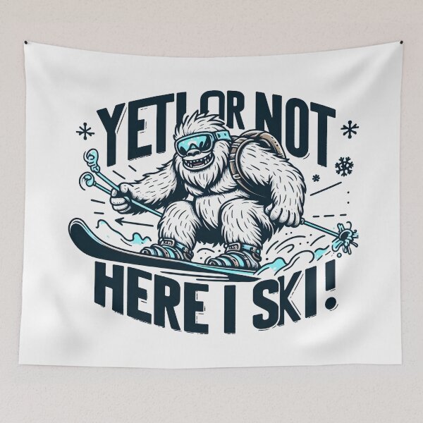 Item preview, Skiing Yeti: Yeti or not, here I ski! designed and sold by Dungeon-Depot.