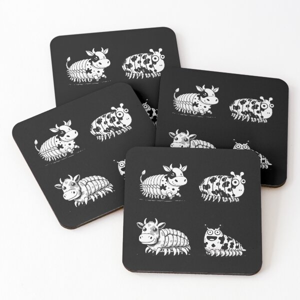 Item preview, Dairy Cow Isopod Four Isopods designed and sold by Joyful-Park.