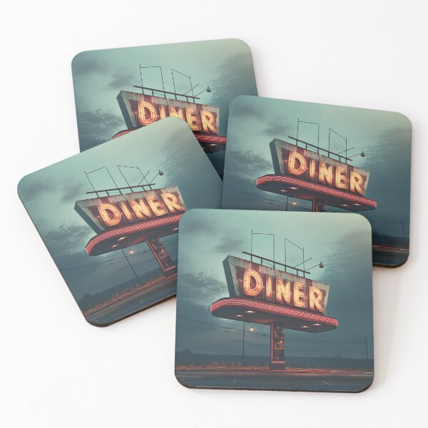 Item preview, Vintage Rustic Diner Sign Desert Landscape designed and sold by KatanaCreative.