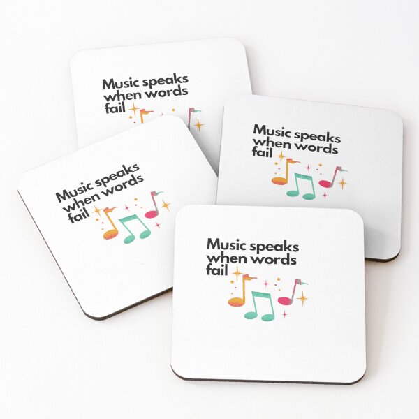 Item preview, Music speaks when words fail designed and sold by DaringDesigns19.