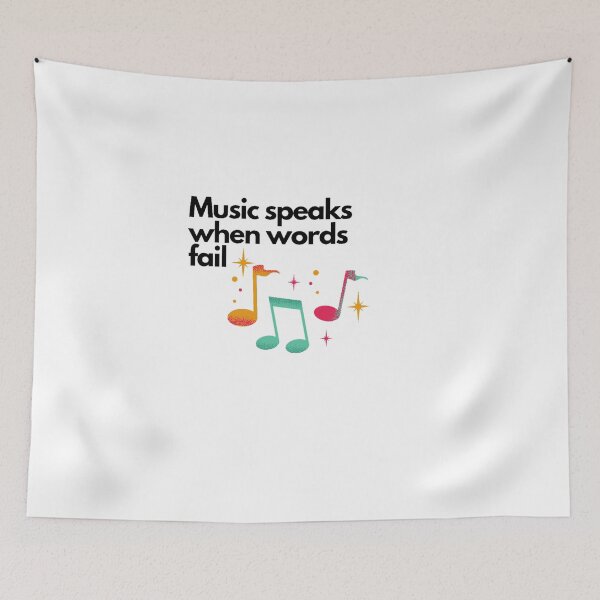 Item preview, Music speaks when words fail designed and sold by DaringDesigns19.