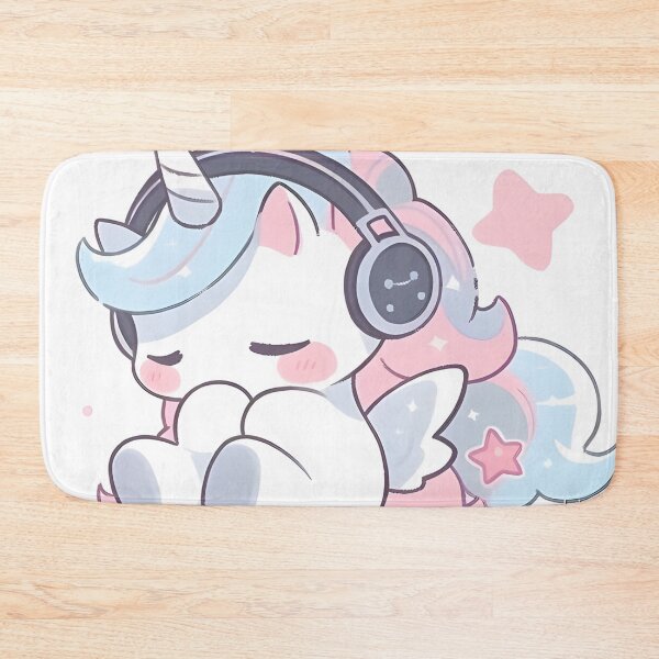 Item preview, Sad Cute Unicon - Listening to Music designed and sold by MalakShams.