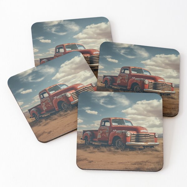 Item preview, Vintage Rustic Pick Up Truck Desert Landscape designed and sold by KatanaCreative.