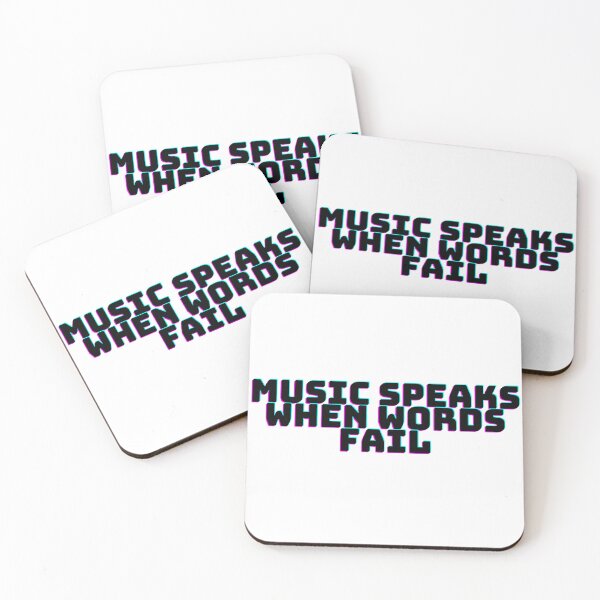 Item preview, Music speaks when words fail designed and sold by DaringDesigns19.