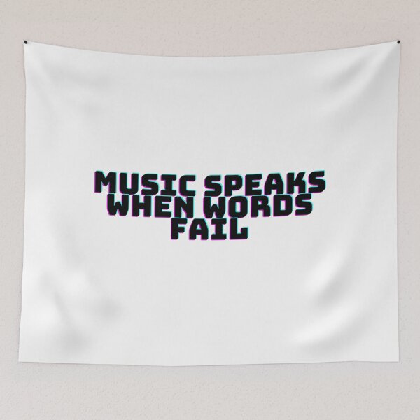 Item preview, Music speaks when words fail designed and sold by DaringDesigns19.
