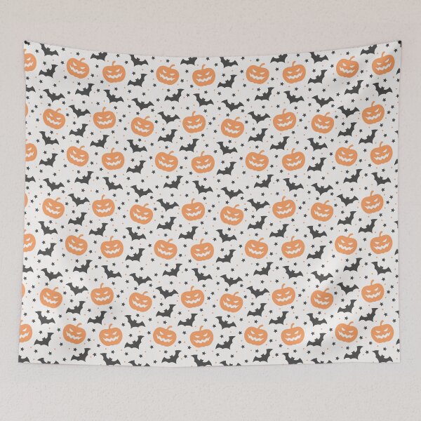 Item preview, bats and pumpkins designed and sold by dottiedigitals.