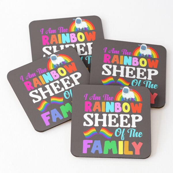 Item preview, I Am The Rainbow Sheep Of The Family Rainbow Color Graphic Design Vintage  designed and sold by roboartpixel.